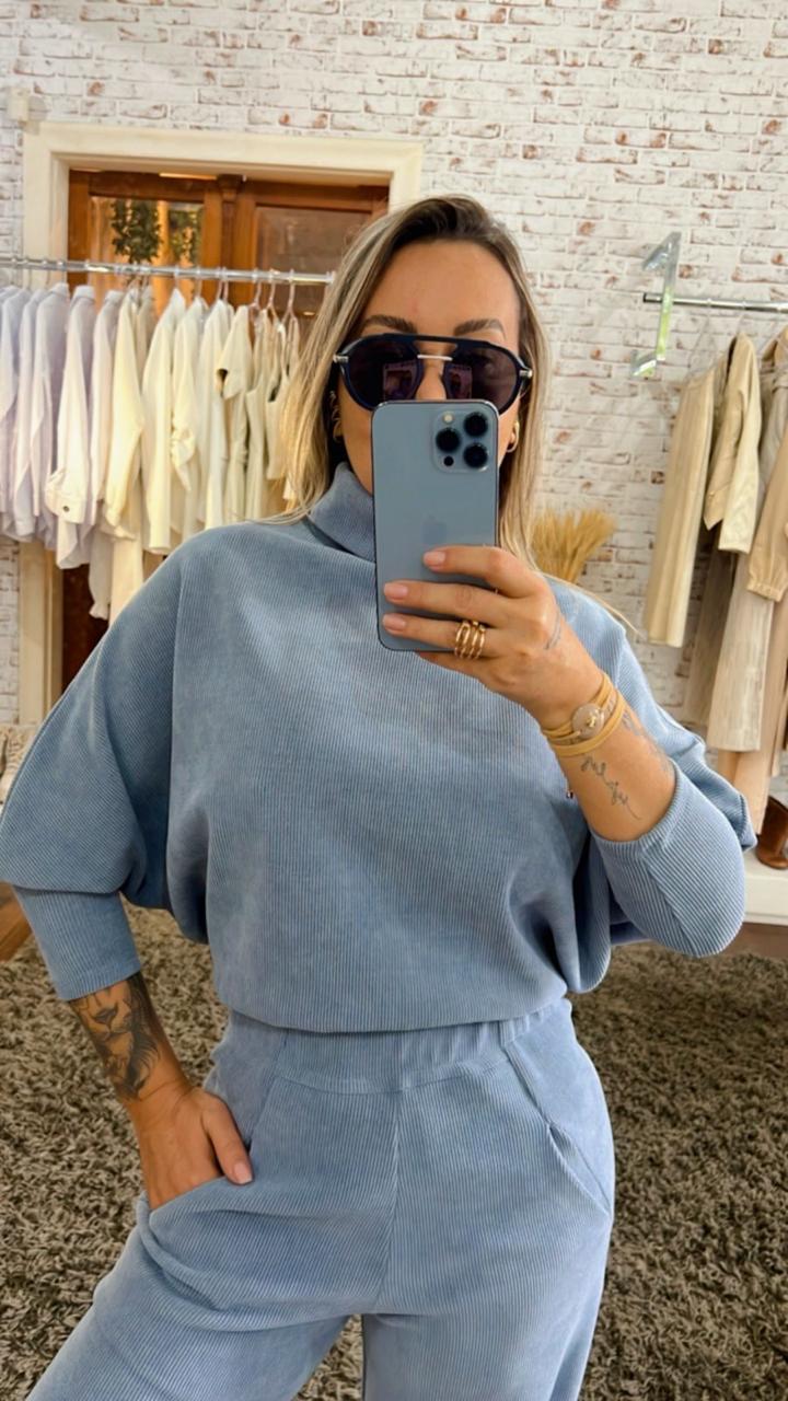 Blusa Cotelê Gola