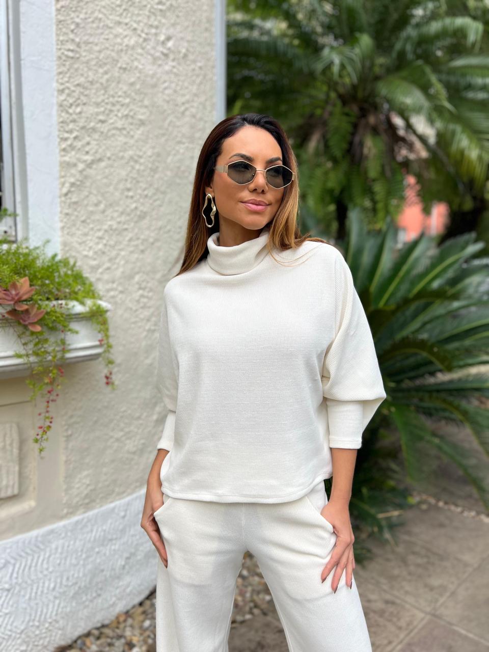 Blusa Cotelê Gola