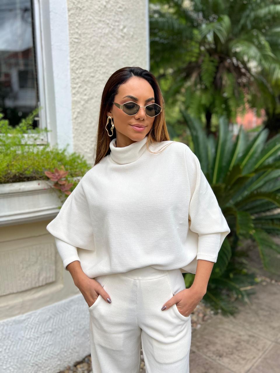 Blusa Cotelê Gola