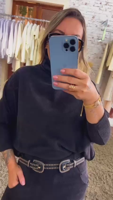 Blusa Cotelê Gola